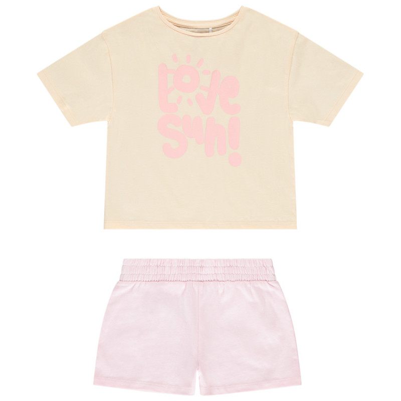 Ensemble 2 pièces avec t-shirt oversize printé fille
