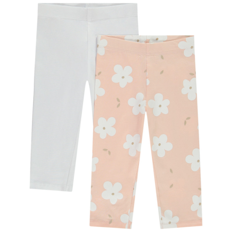 Lot de 2 leggings courts fantaisie fille