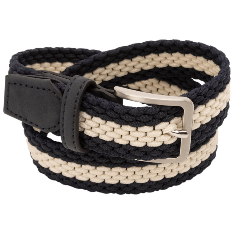 Ceinture réglable bicolore et tressée pour garçon