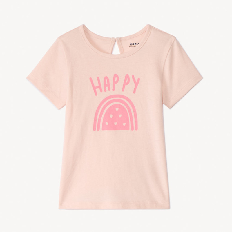 T-shirt manches courtes avec print fantaisie pour bébé fille