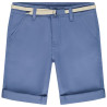 Bermuda ceinturé en twill garçon