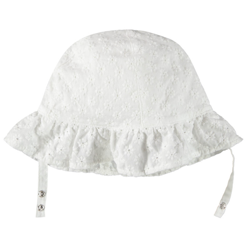 Charlotte avec fleurs en broderie anglaise pour bébé fille