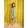 Robe portefeuille manches courtes imprimé floral pour fille