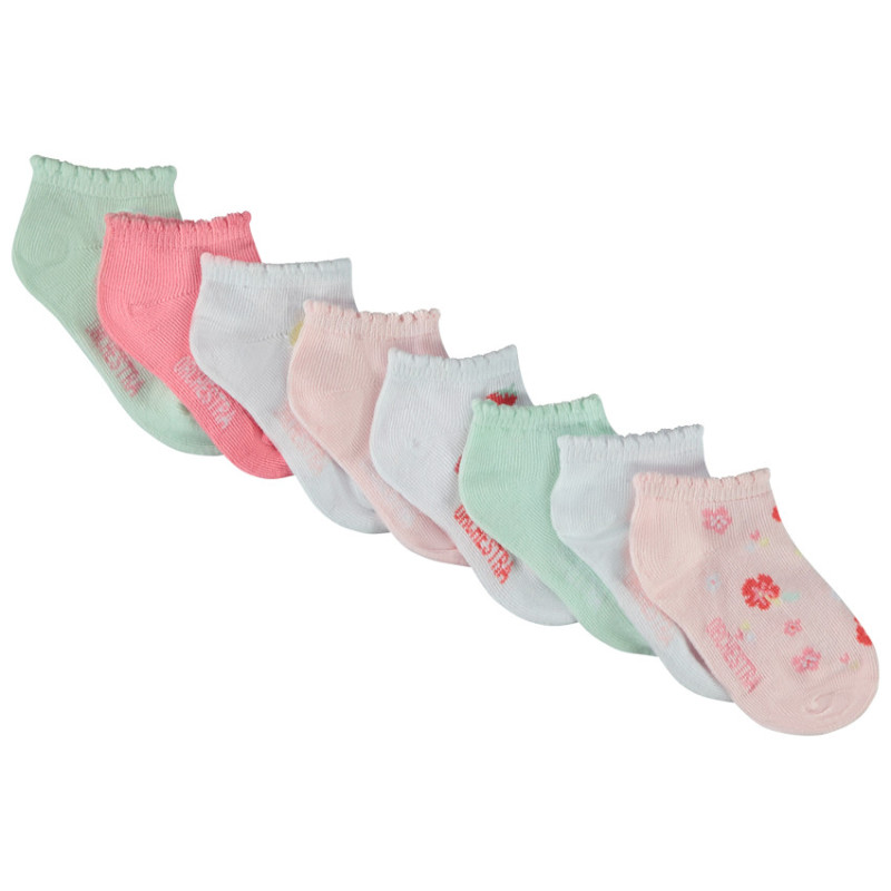 Lot de 8 paires de chaussettes courtes fantaisie pour bébé f