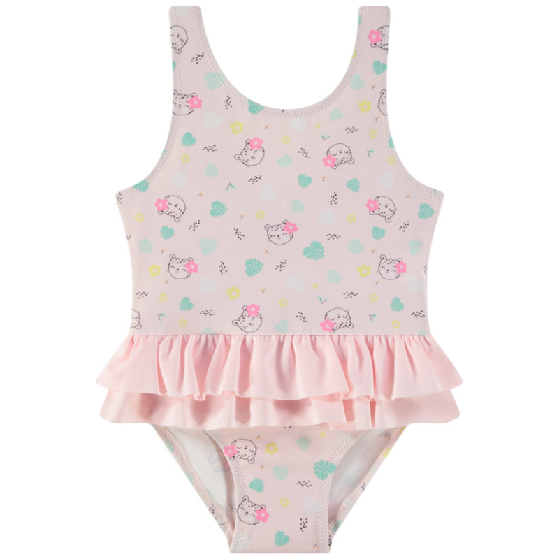 Maillot de bain 1 pièce imprimé fantaisie pour bébé fille