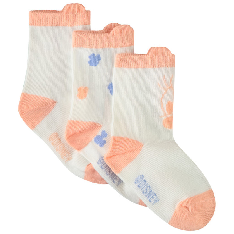 Lot de 3 paires de chaussettes Minnie Disney pour bébé fille