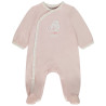 Dors-bien uni avec oiseau brodé pour bébé fille