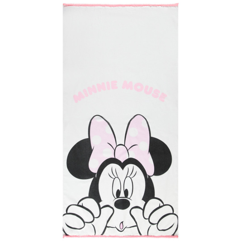 Serviette de plage éponge print Minnie Disney pour fille
