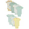 Lot de 7 bodies manches courtes fantaisie pour bébé garçon