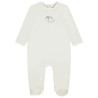 Dors-bien uni avec animal brodé pour bébé garçon
