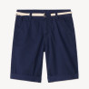 Bermuda ceinturé en twill garçon