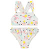 Maillot de bain 2 pièces imprimé fantaisie pour fille