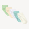 Lot de 5 paires de socquettes unies pour bébé garçon