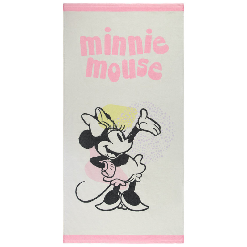 Serviette de plage print Minnie Disney fille