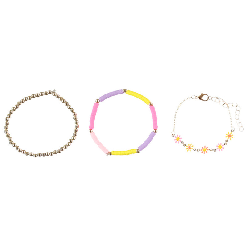 Lot de 3 bracelets fantaisie pour fille