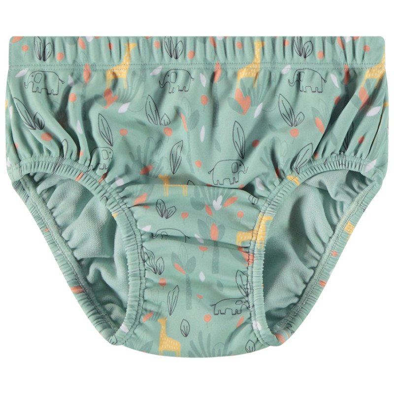 Couche-culotte de bain imprimé éléphants pour bébé garçon