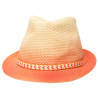 Chapeau en paille style borsalino effet tye and die fille