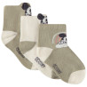 Lot de 3 paires de chaussettes courtes Mickey Disney pour bé