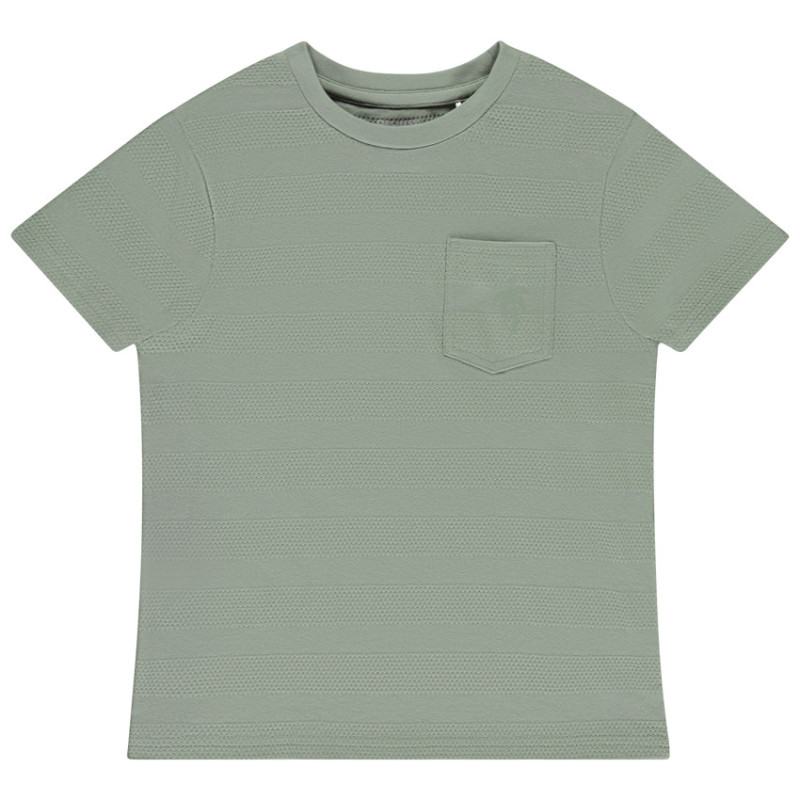 T-shirt manches courtes uni avec poche garçon