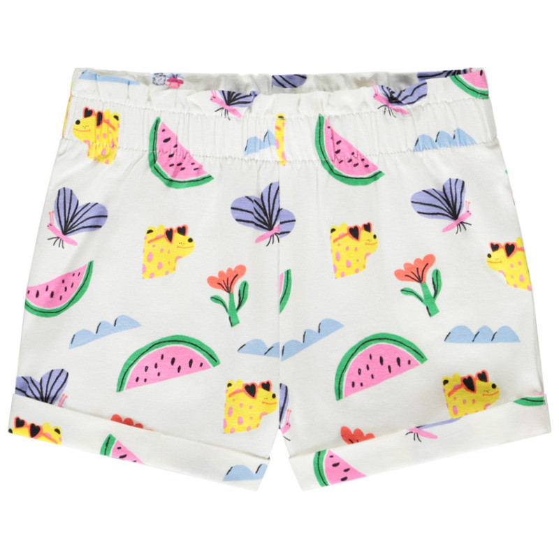 Short en jersey imprimé fantaisie pour bébé fille