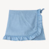 Jupe short uni en Tencel avec volants fille