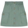 Jupe courte en toile avec poches et boutons fille