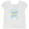 T-shirt manches courtes à sequins et dos croisé fille