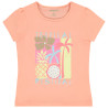 T-shirt manches courtes print fantaisie fille
