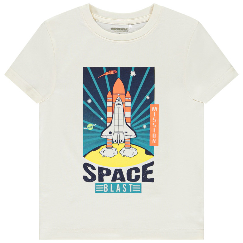 T-shirt manches courtes print fantaisie garçon