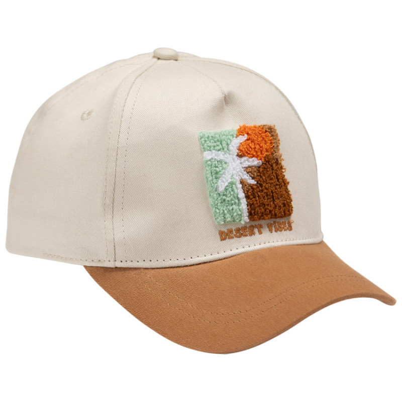 Casquette bicolore à patch bouclettes 3D garçon