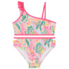 Maillot de bain 2 pièces imprimé tropical fille