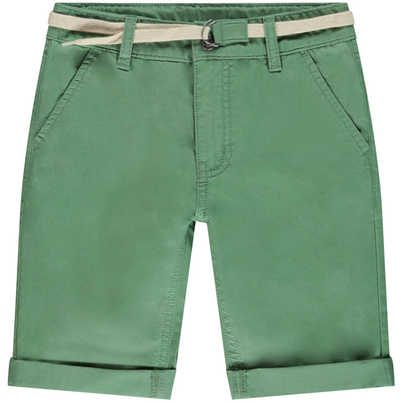 Bermuda ceinturé en twill garçon