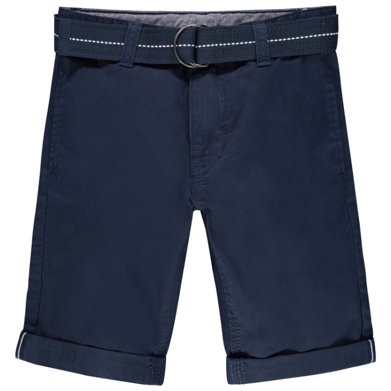 Bermuda en toile avec ceinture tissée amovible garçon