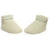 Chaussons en velours avec col ajustable pour bébé