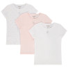 Lot de 3 maillots de corps manches courtes en jersey fille