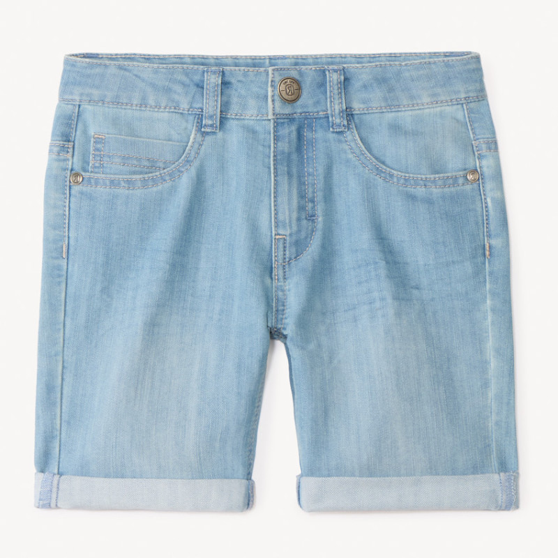 Bermuda en denim uni garçon