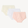 Lot de 3 culottes cache-couche volantées pour bébé fille