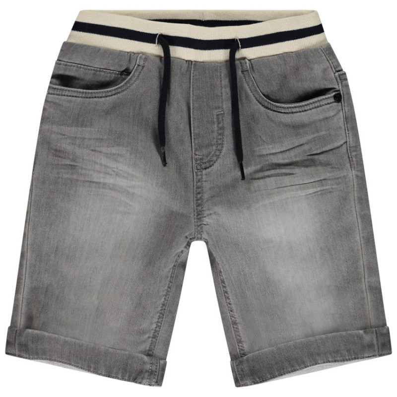 Bermuda effet jean avec taille fantaisie élastiquée garçon