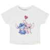 T-shirt manches courtes Stitch & Angel Disney fille