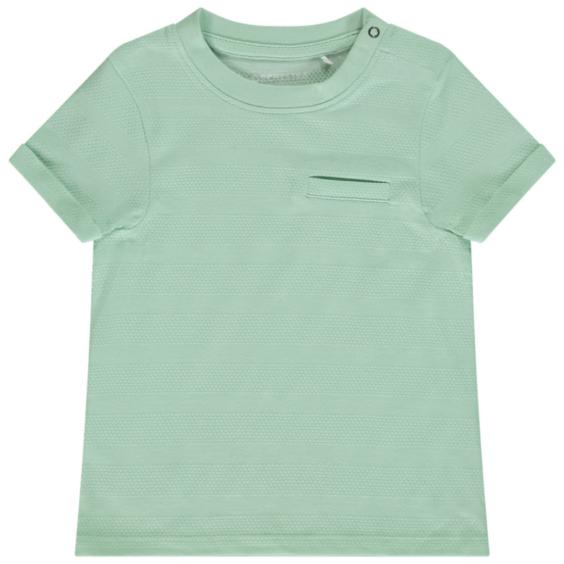 T-shirt manches courtes uni effet texturé pour bébé garçon