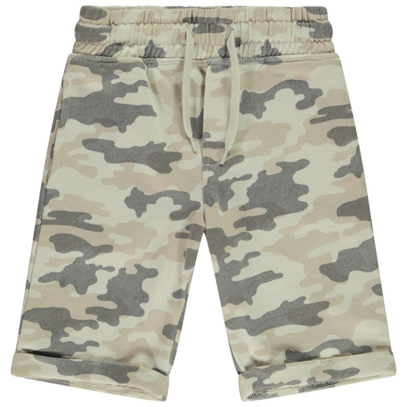 Bermuda molleton imprimé camouflage garçon