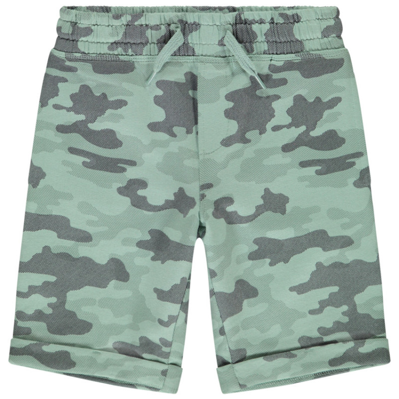 Bermuda molleton imprimé camouflage garçon