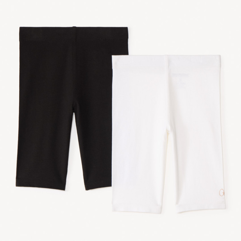 Lot de 2 cyclistes unis en coton fille
