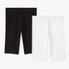 Lot de 2 cyclistes unis en coton fille