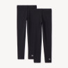 Lot de 2 leggings unis fille
