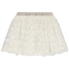 Jupe courte en tulle avec fleurs brodées pour bébé fille