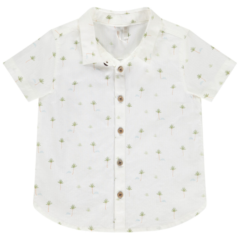 Chemise manches courtes en voile avec imprimé pour bébé garç