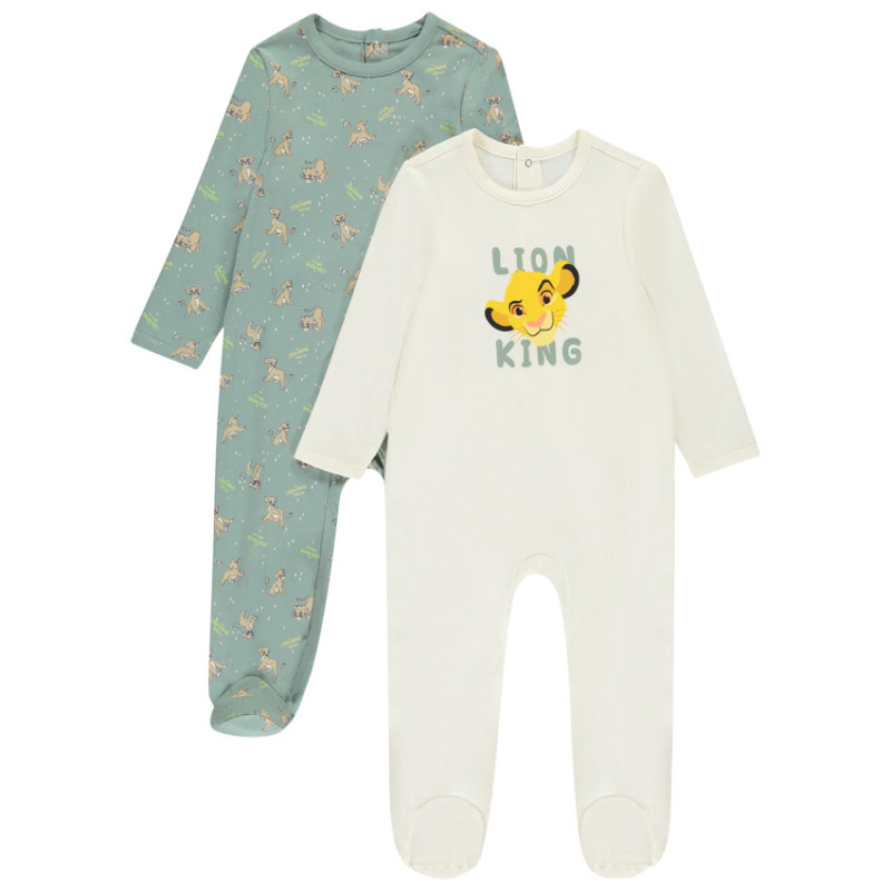 Lot de 2 dors-bien Simba Disney pour bébé garçon avec ouvert