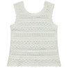 Débardeur en tricot et cochet pour bébé fille