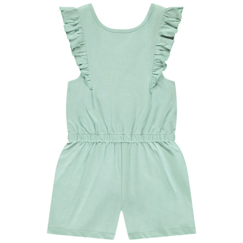 Combi-short sans manches avec volants fille